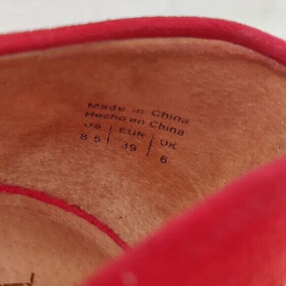 Red Vintage Y2K suede platform Pump by Aldo sz 8.5 - Picture 7 of 11